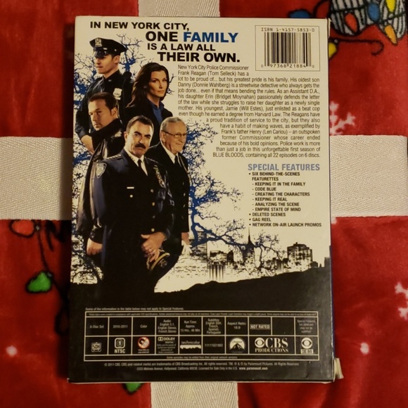 Blue Bloods - DVD Set - Season 1 - Donnie Wahlberg/New Kids on the Block - Picture 2 of 2